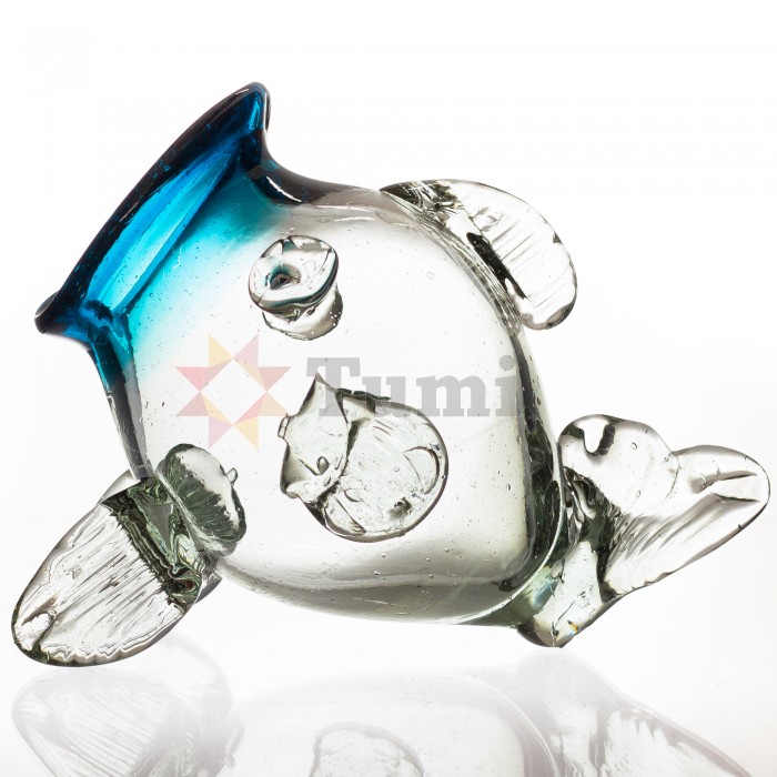 Glass bowl fish shaped Glassware Home & Garden