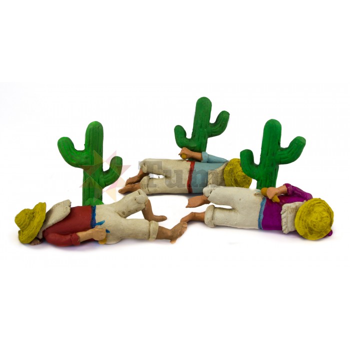 Mexico Clay Charro/Cactus - Lying