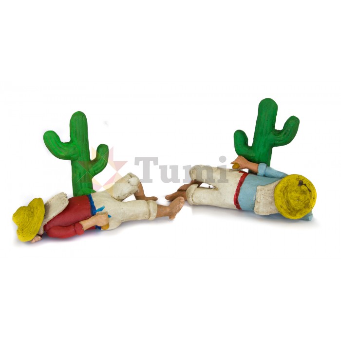 Mexico Clay Charro/Cactus - Lying
