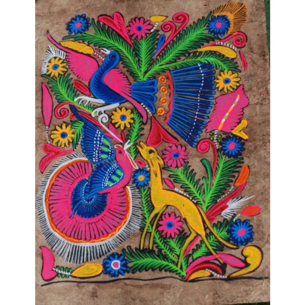 Mexico Amate Bark Painting S 20x30cm